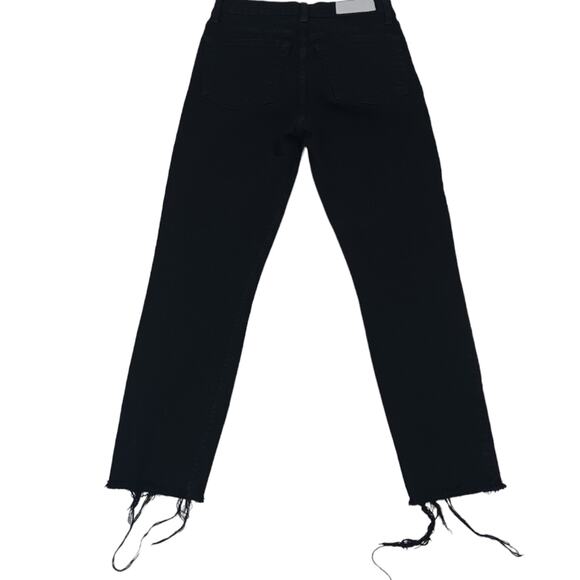 J1081 EUC $265 RE/DONE High Rise Raw Hem Jeans size 27 - Picture 5 of 9